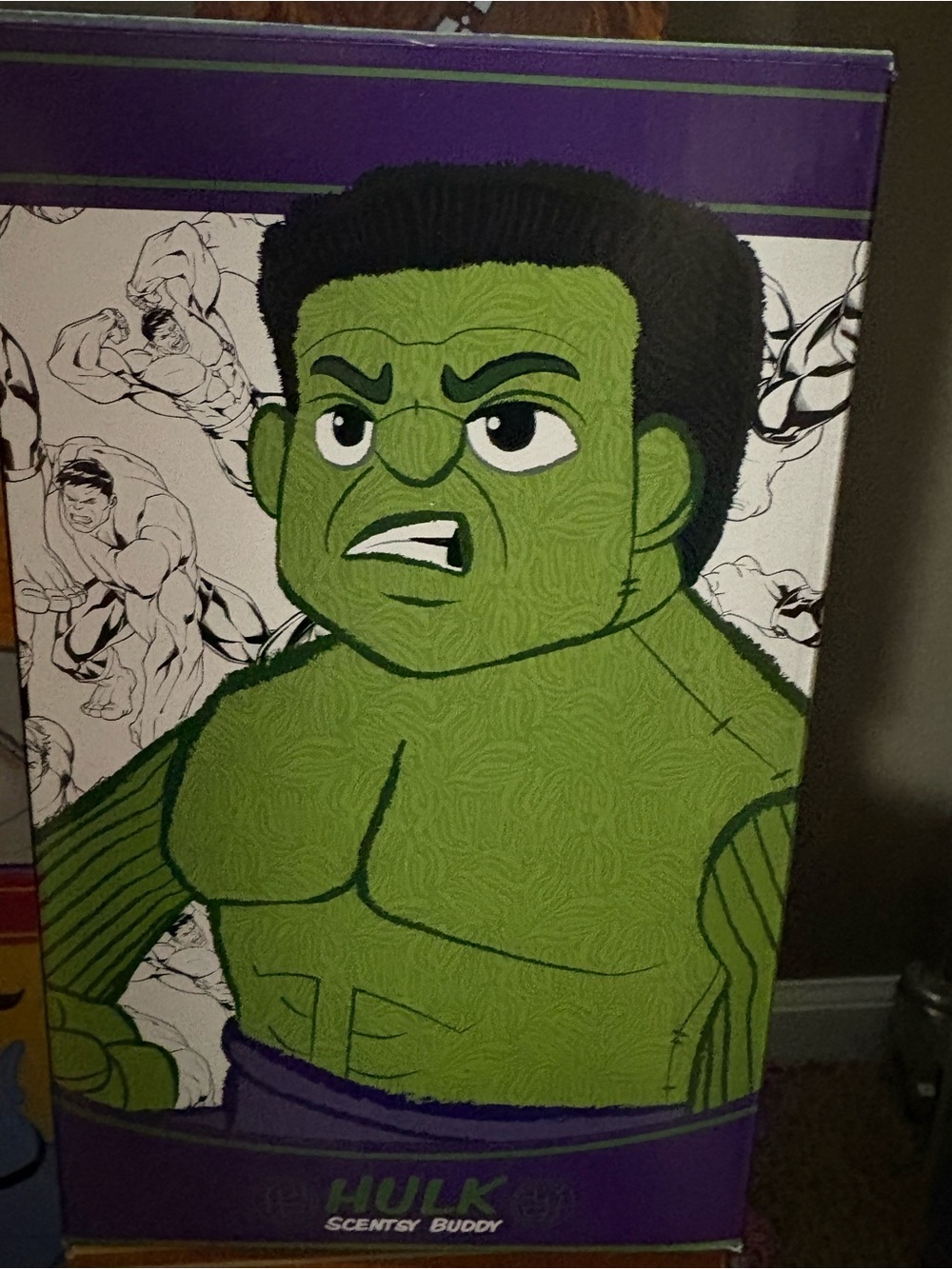 Scentsy Hulk Wall Art - Bright Green & Purple Accents
